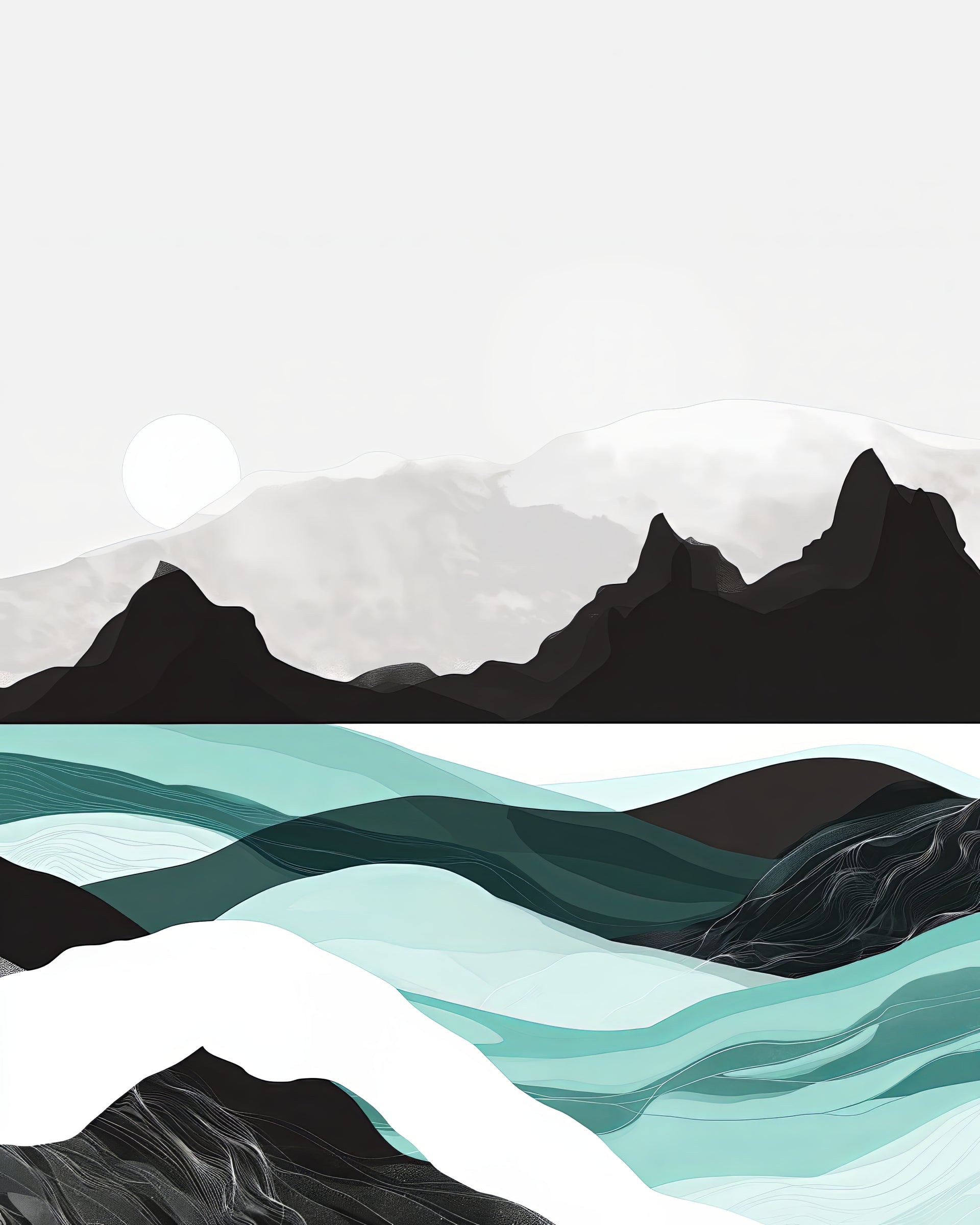 Arte digital para descargar e imprimir con diseño contemporáneo