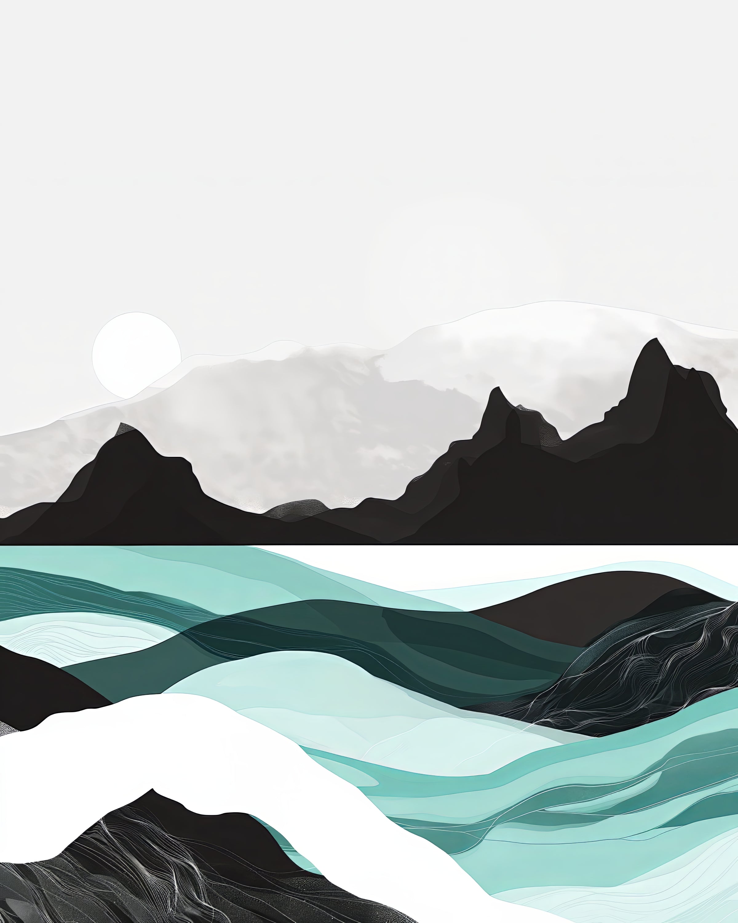 Arte digital para descargar e imprimir con diseño contemporáneo