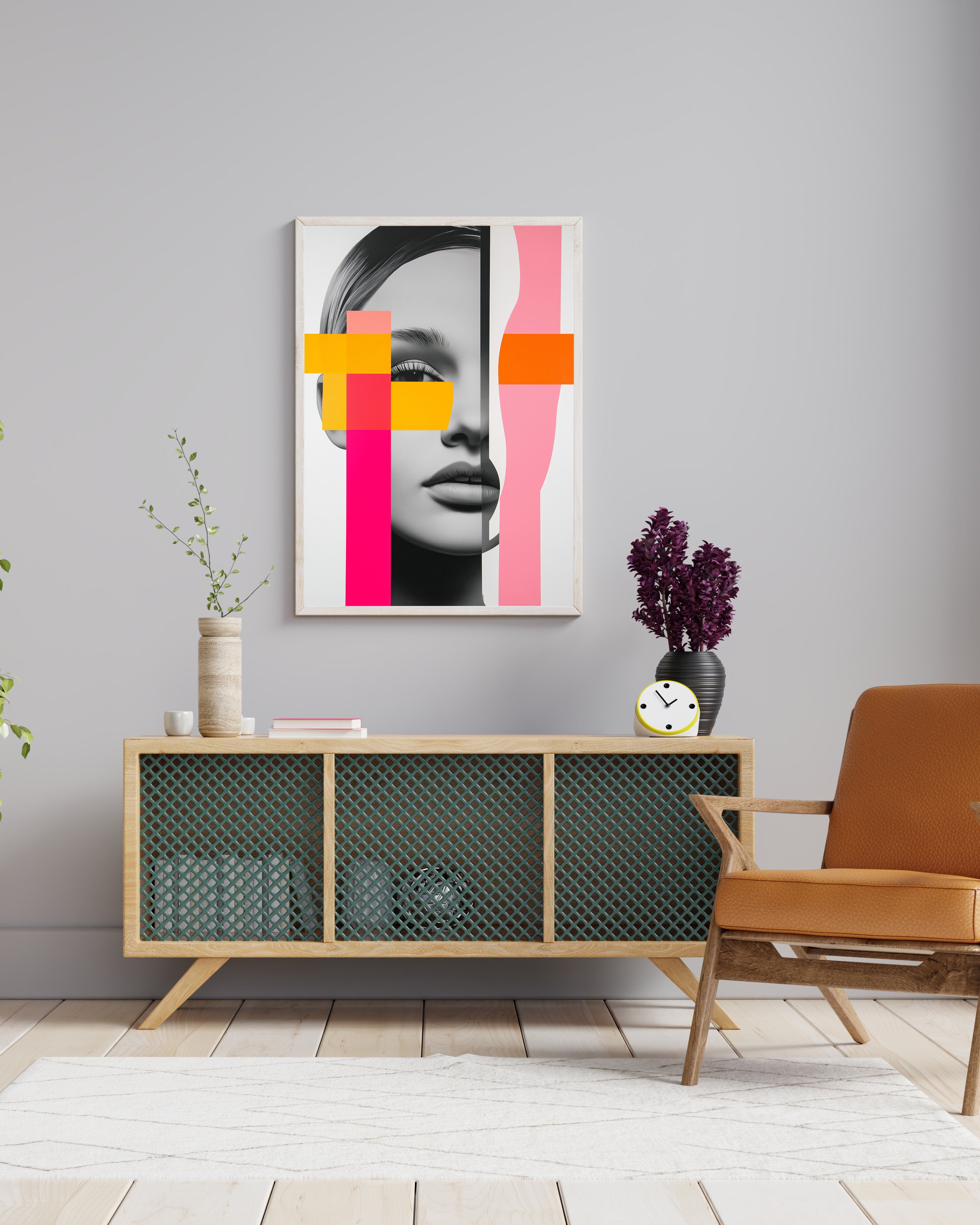 Obra de arte digital imprimible para decoración de interiores