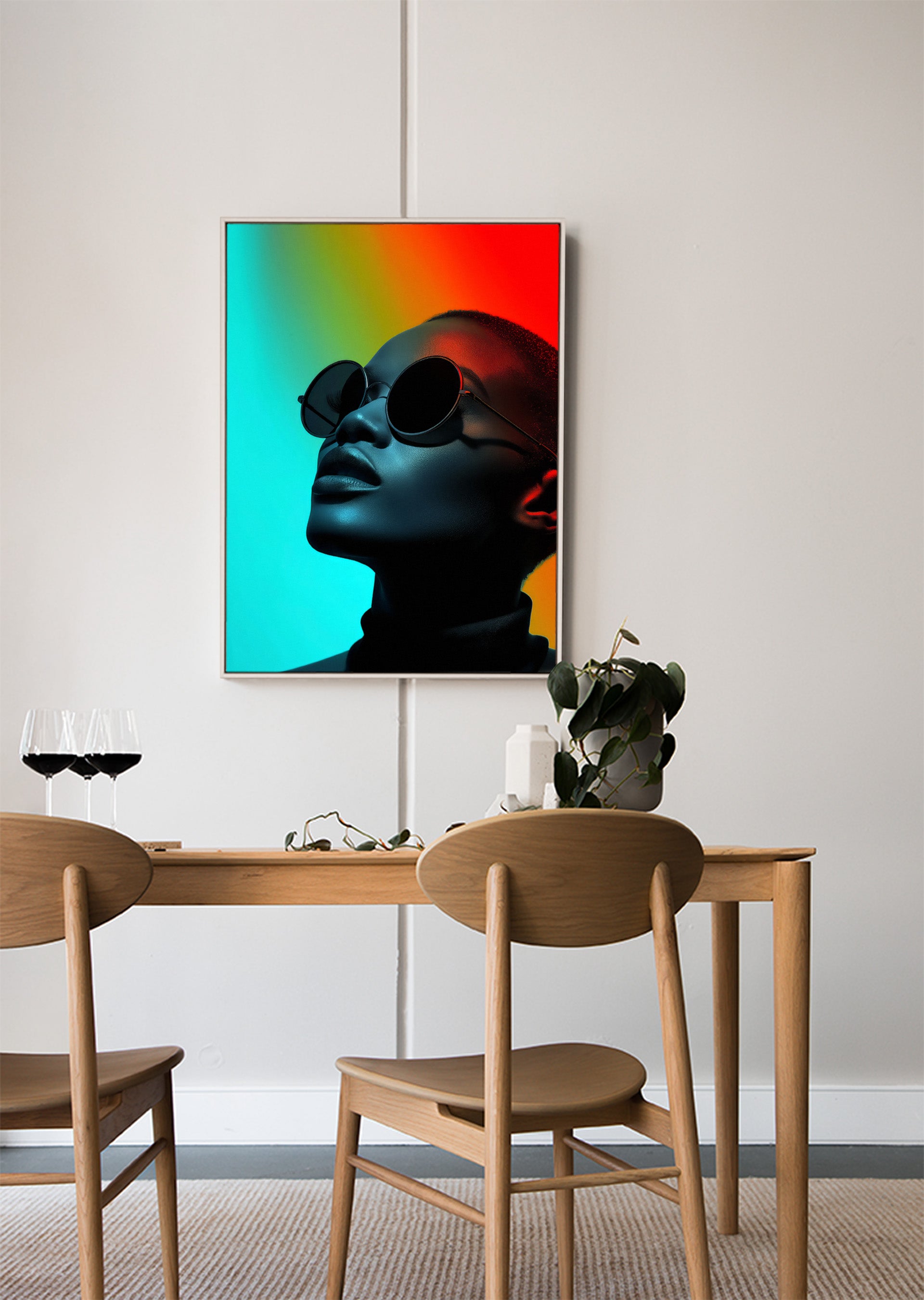 Obra de arte digital imprimible para decoración de interiores