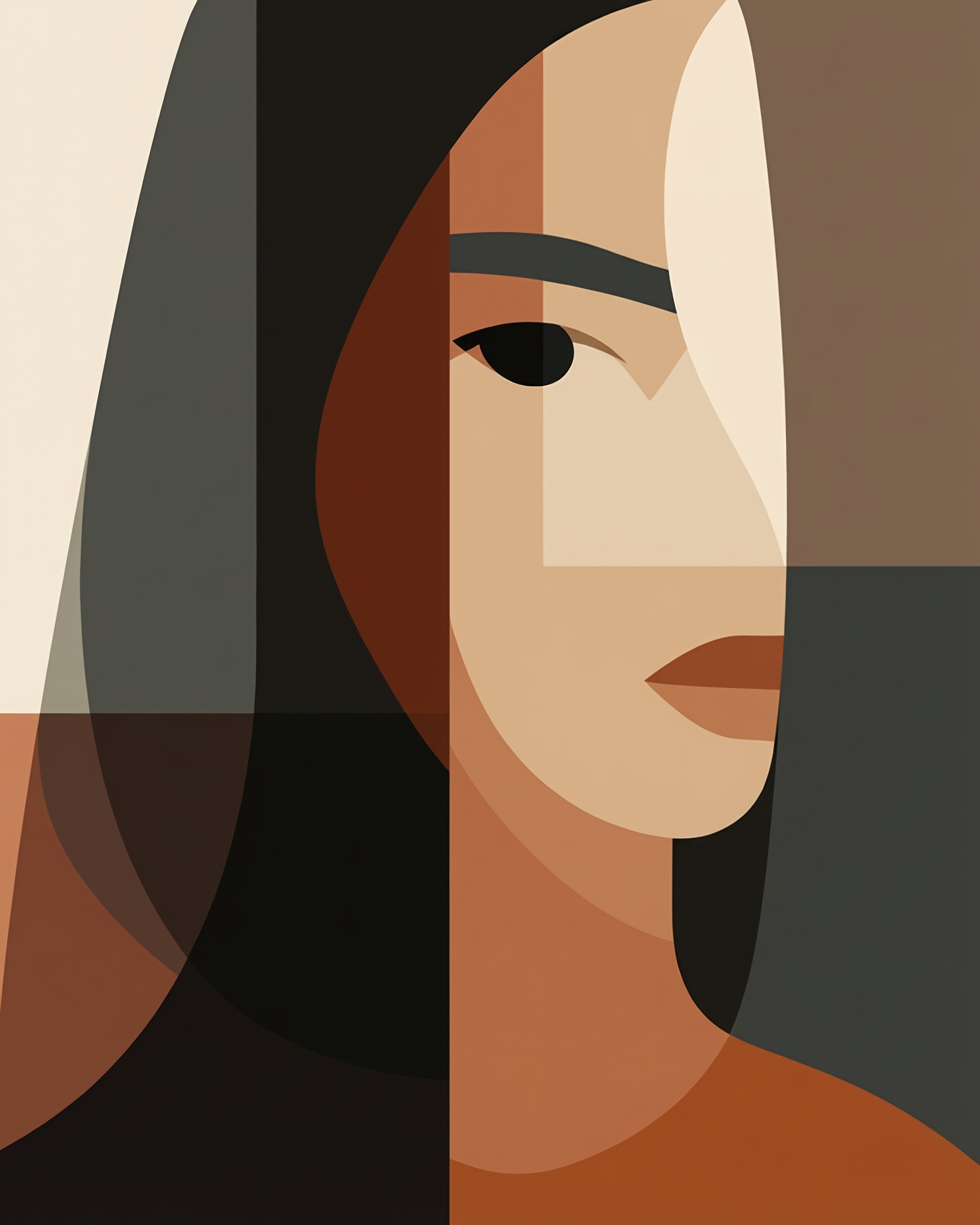 Arte digital para descargar e imprimir con diseño contemporáneo
