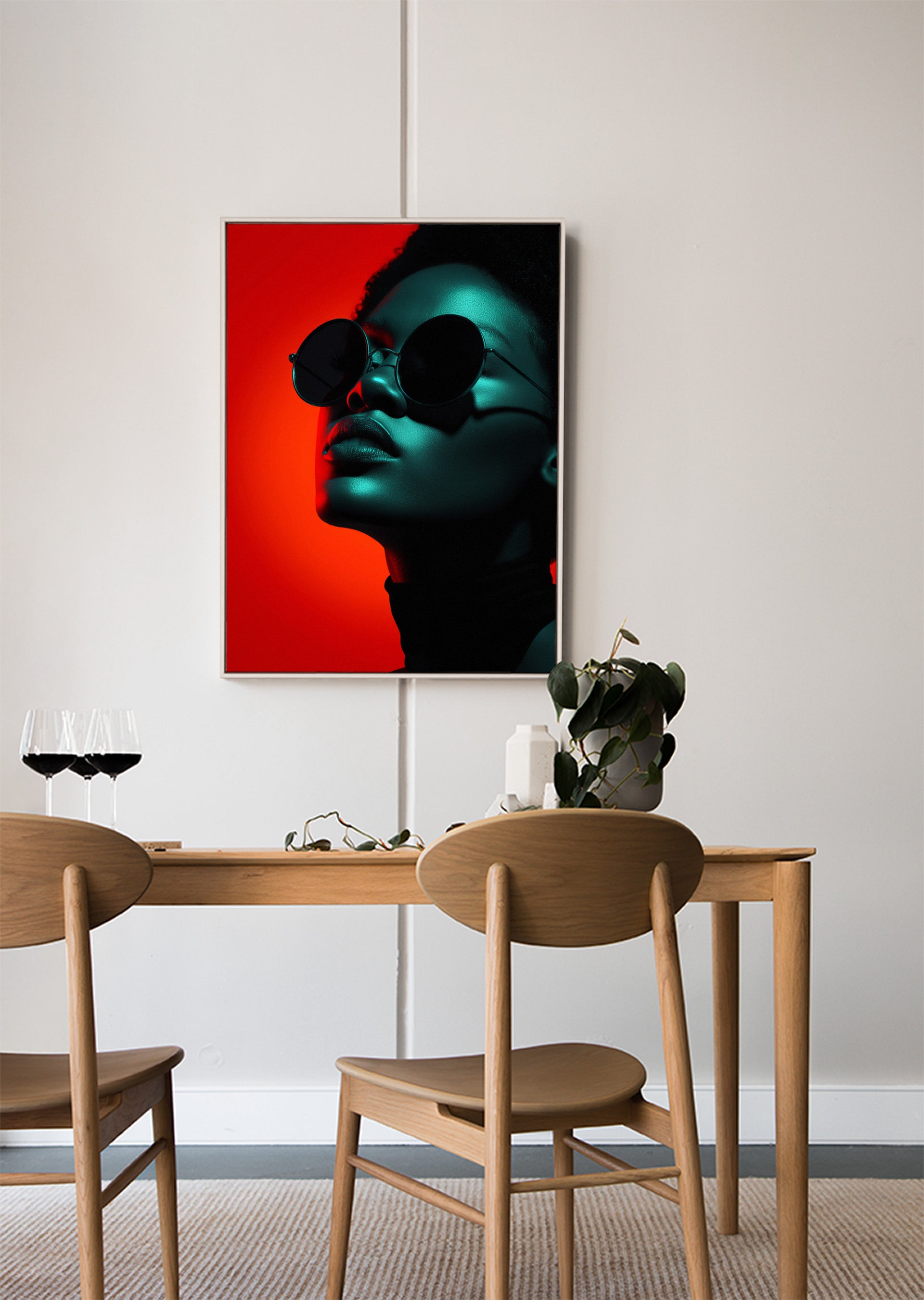 Obra de arte digital imprimible para decoración de interiores