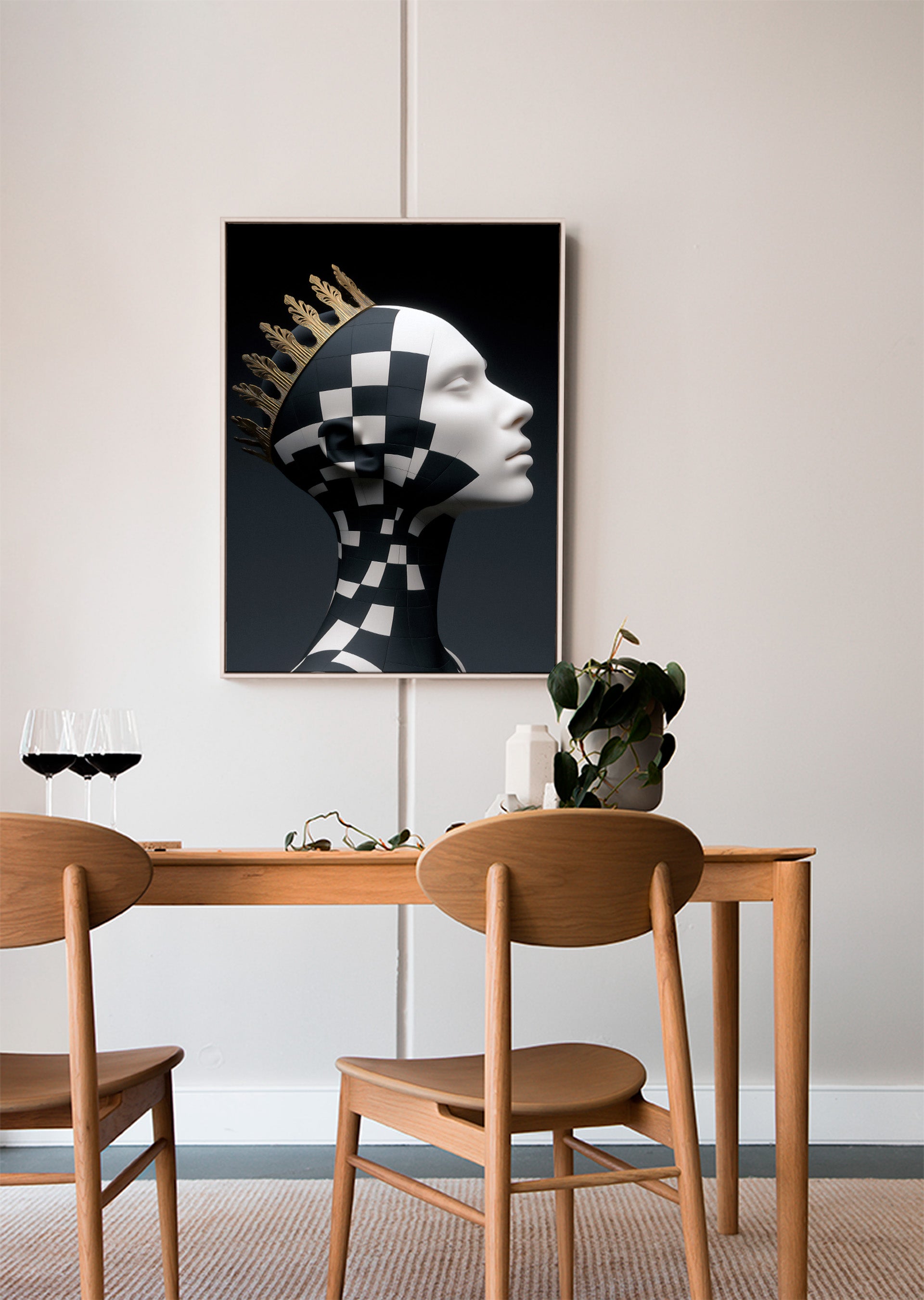 Obra de arte digital imprimible para decoración de interiores